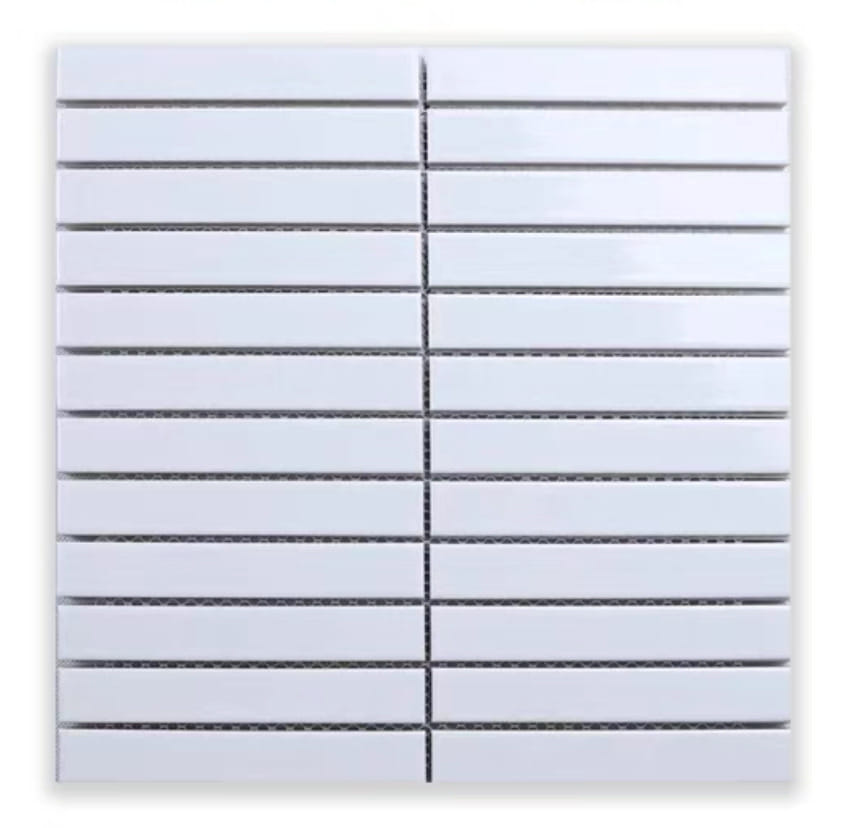 โมเสค TIMELESS TILES รุ่น RM STRIP MOSAIC TILES ขนาด 29.5X28 ซม. สีขาว ผิวเงา (ราคา/ตรม.)_0